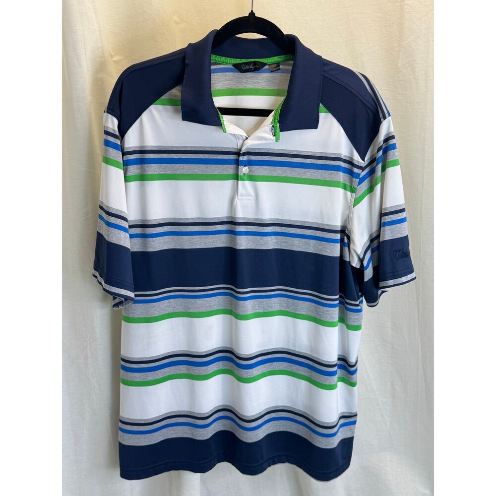 Walter Hagen Polo Shirt Mens XL Super Bowl Seahawks NFL colors Performance Golf